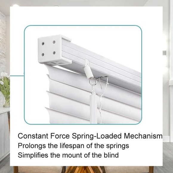 CHANGESHADE Cordless 1” Vinyl Horizontal Blind  NEW!! - Picture 4 of 6